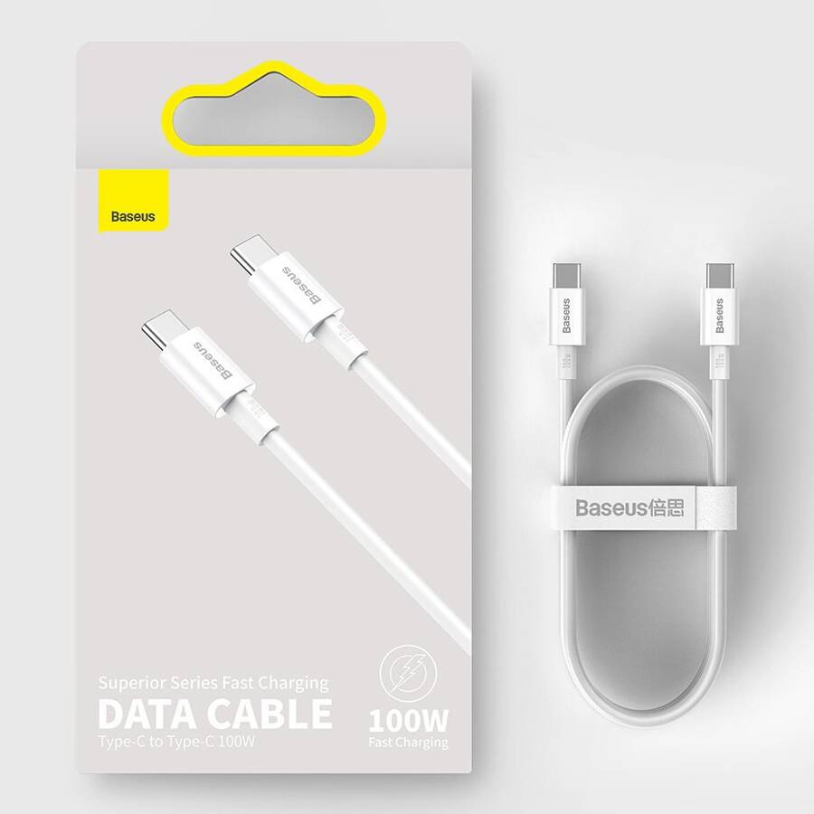 Baseus kabel Superior PD USB-C - USB-C 1,0m czarny 100W