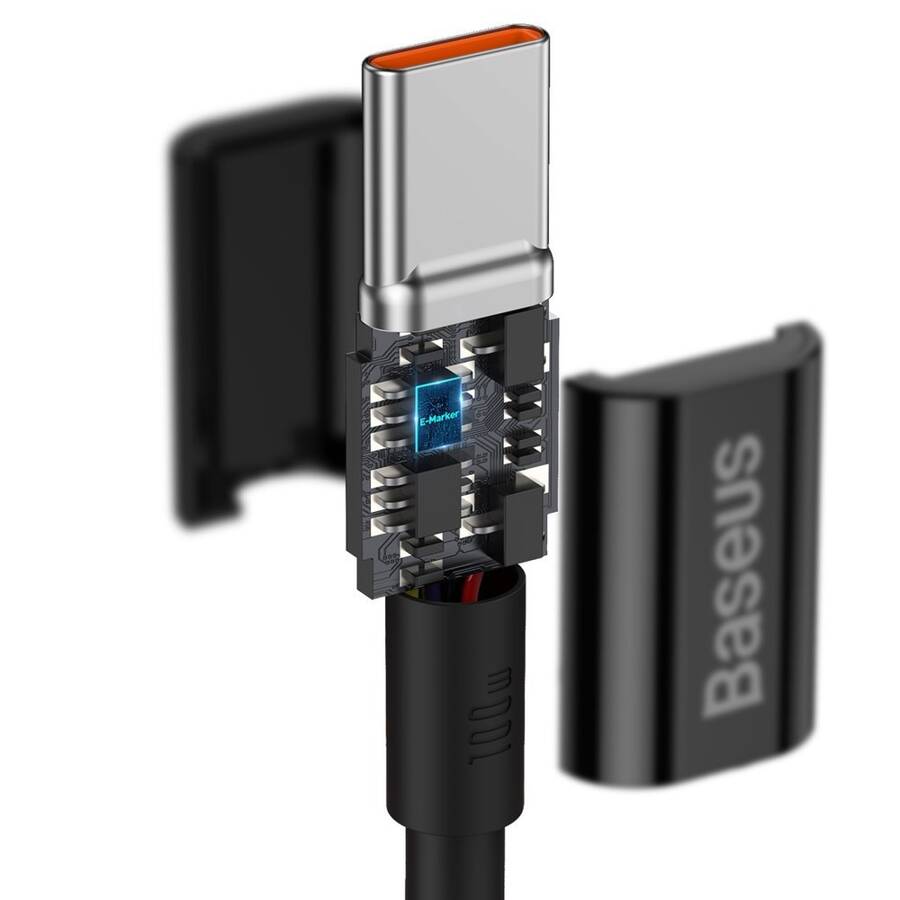 Baseus kabel Superior PD USB-C - USB-C 1,0m czarny 100W