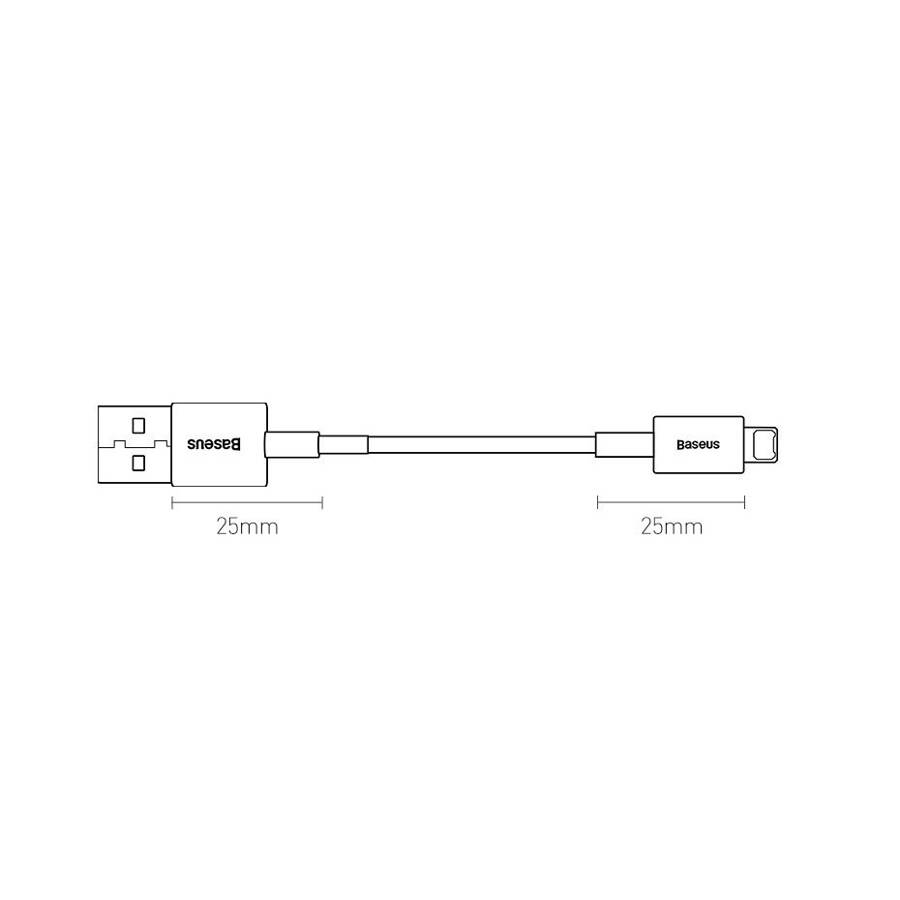 Baseus kabel Superior USB - Lightning 1,0 m 2,4A czerwony