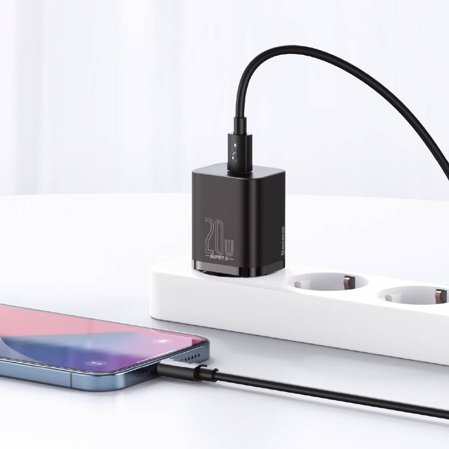 Baseus ładowarka sieciowa Super Si PD 20W 1x USB-C biała