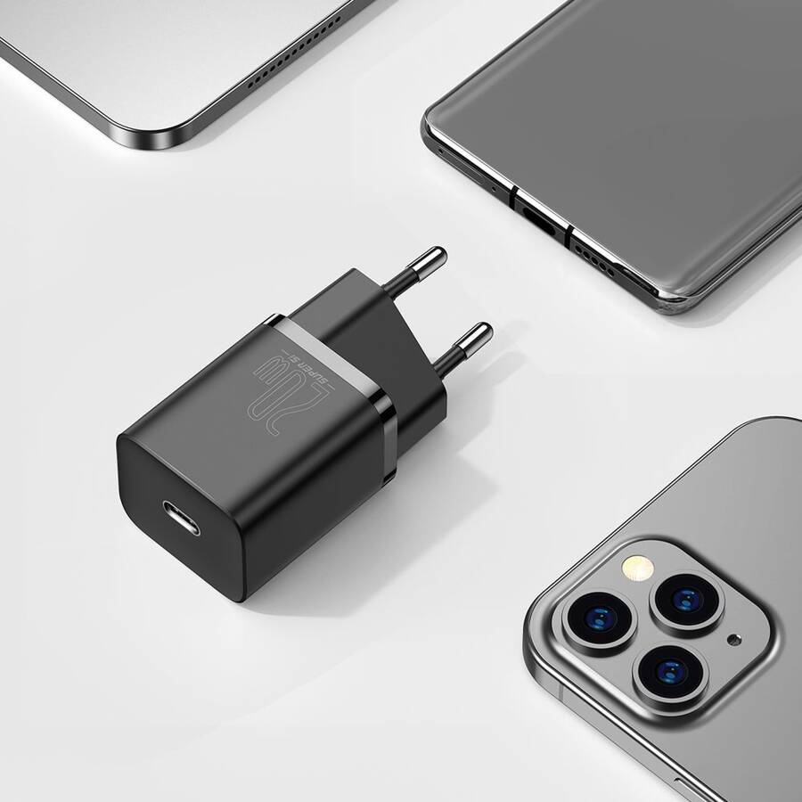 Baseus ładowarka sieciowa Super Si PD 20W 1x USB-C czarna