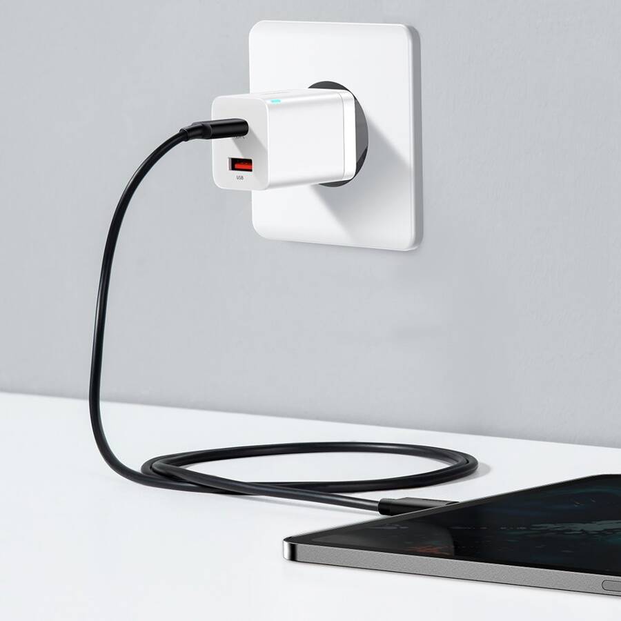 Baseus ładowarka sieciowa Super Si PD 30W 1x USB-C 1x USB biała