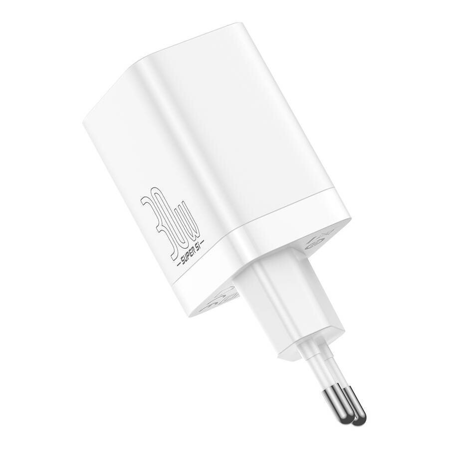 Baseus ładowarka sieciowa Super Si PD 30W 1x USB-C 1x USB biała