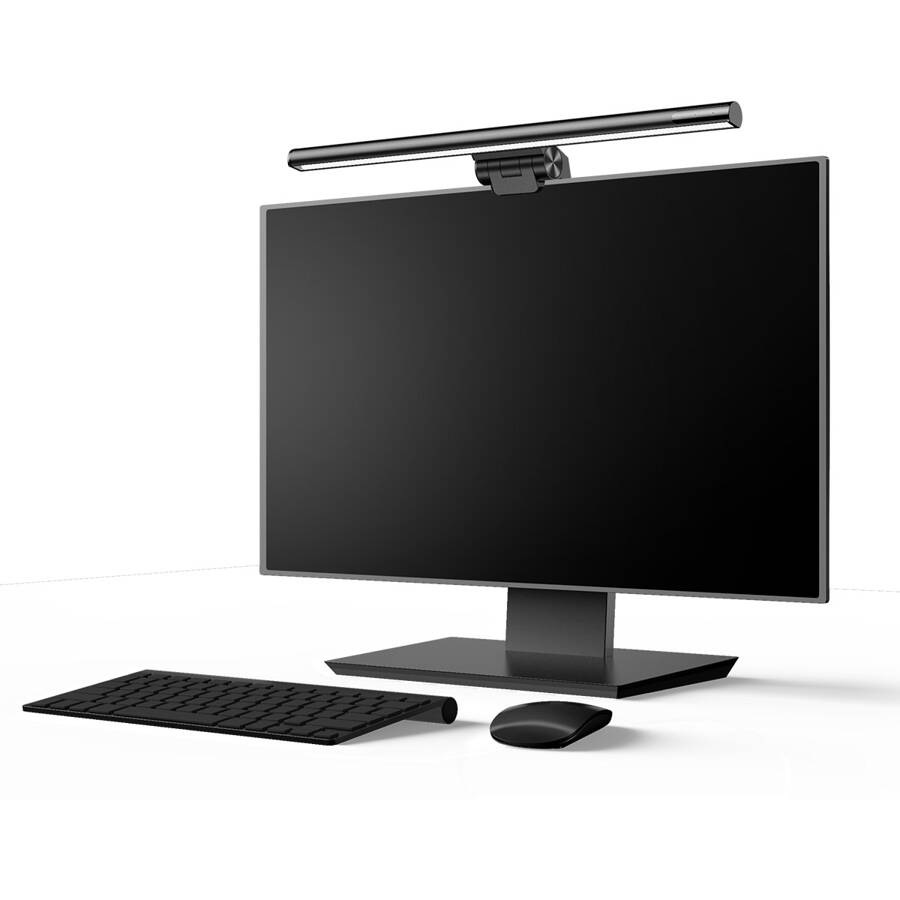 Baseus lampka na monitor i-wok Series USB Asymmetric Light Source Screen Hanging Light (Youth) czarna