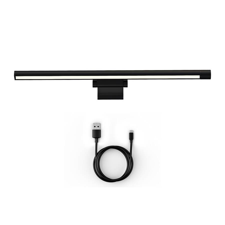 Baseus lampka na monitor i-wok Series USB Asymmetric Light Source Screen Hanging Light (fighting) Pro czarna