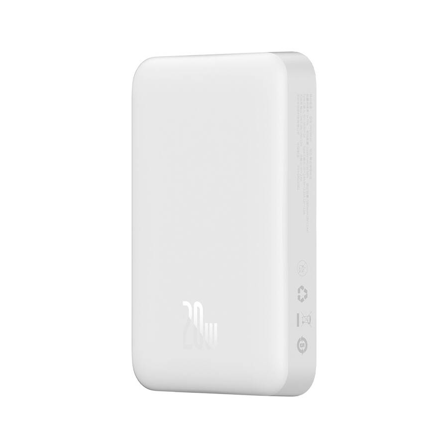 Baseus power bank magnetyczny Mini 20W 10000mAh biały