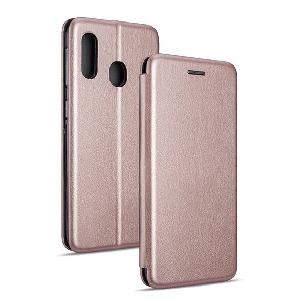 Beline Etui Book Magnetic Samsung A20e A202 różowo-złoty/rose gold