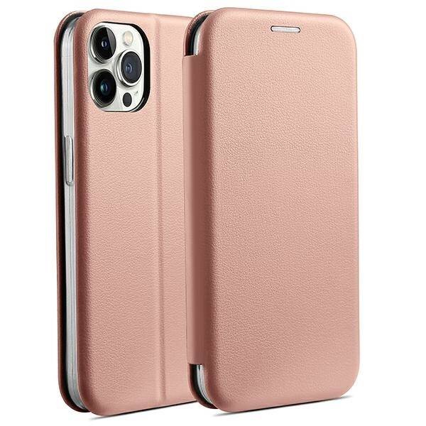 Beline Etui Book Magnetic iPhone 14 Pro 6,1" różowo złoty/rose gold