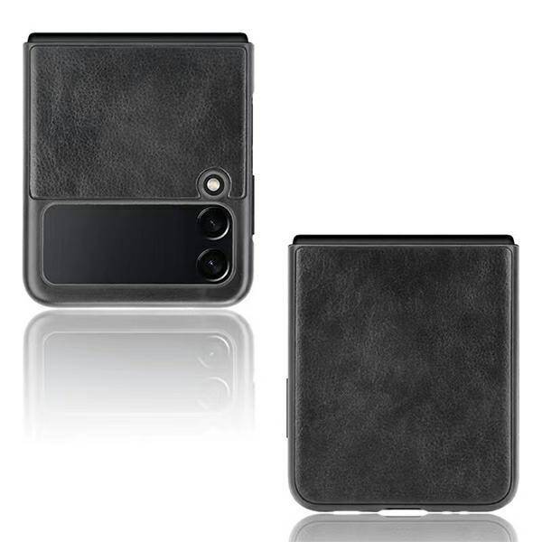 Beline Etui Leather Case Samsung Z Flip 4 czarny/black