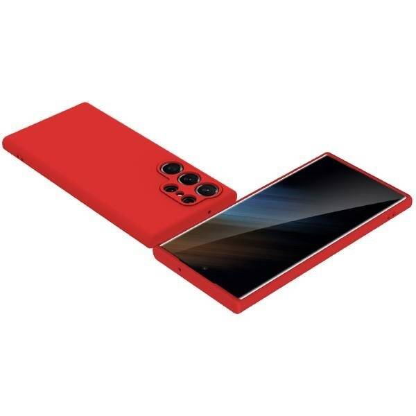 Beline Etui Silicone Samsung S23 Ultra S918 czerwony/red