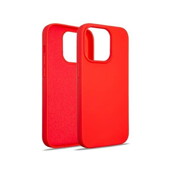 Beline Etui Silicone iPhone 14 Pro 6,1" czerwony/red