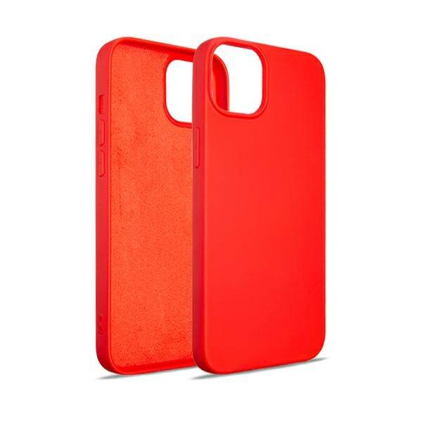 Beline Etui Silicone iPhone 15 Plus 6.7" czerwony/red