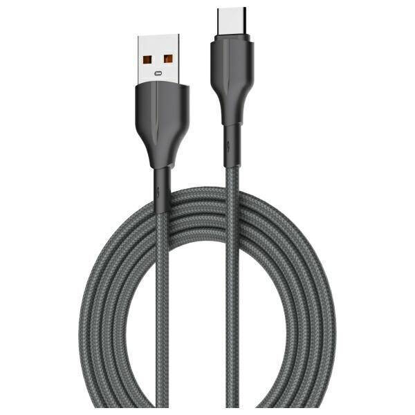 Beline Kabel 25W USB-A/USB-C 2m           czarny/black BLNCBC02