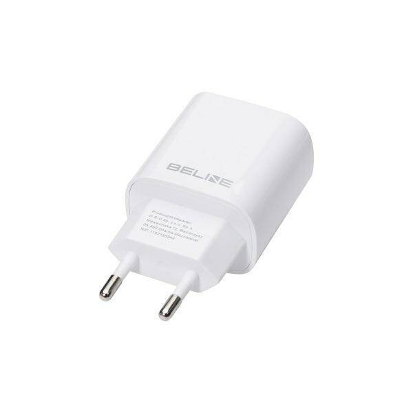 Beline Ład. siec. 1x USB-C 20W + kabel USB-C biała /white PD 3.0  BLNCW20C