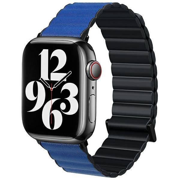 Beline pasek Apple Watch Magnetic Pro 42/44/45/49mm czarno/niebieski  black/blue box