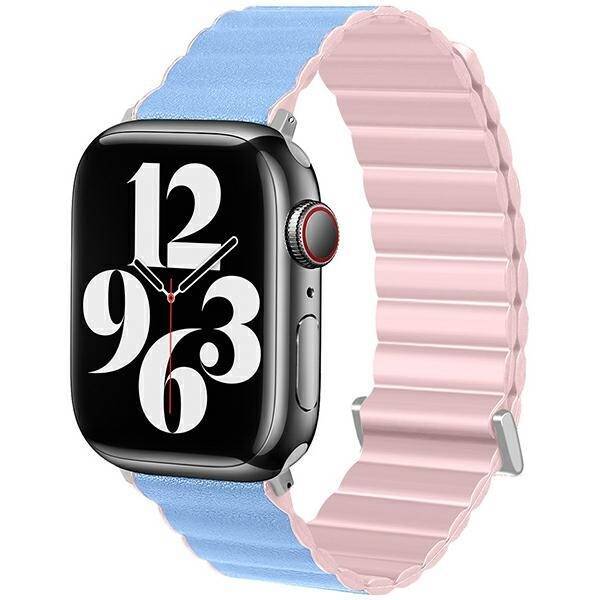 Beline pasek Apple Watch Magnetic Pro 42/44/45/49mm różowo/błękitny  pink/sierra box