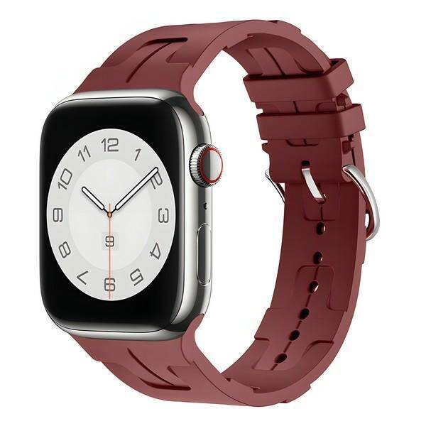 Beline pasek Apple Watch Silicone Ultra 42/44/45/49mm bordowy /maroon box