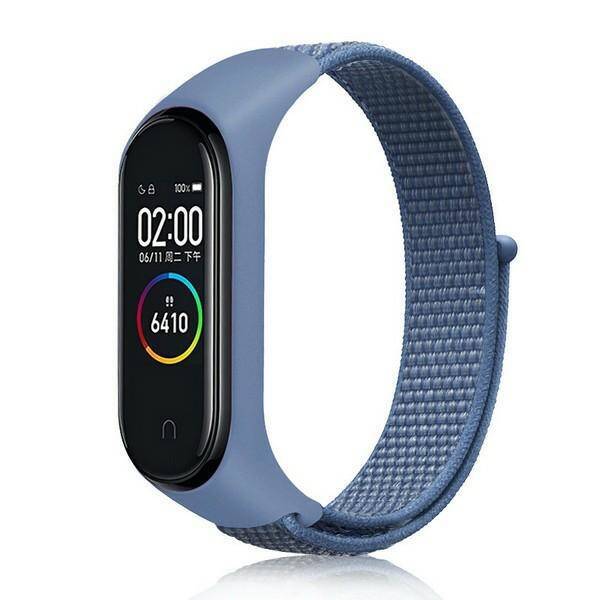 Beline pasek Mi Band 7/6/5/4/3 NylonLoop niebieski/blue