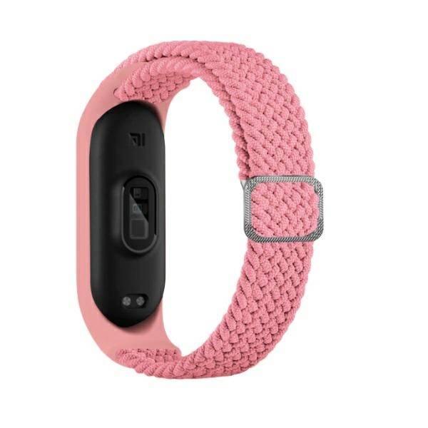 Beline pasek Mi Band 7/6/5 Textile pink/róż