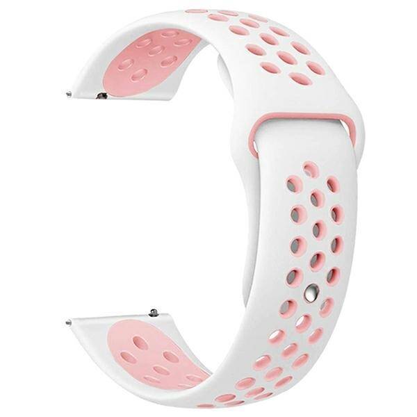 Beline pasek Watch 22mm Sport Silicone biało-różowy  white/pink box