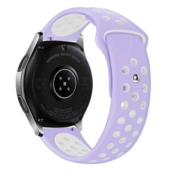 Beline pasek Watch 22mm Sport Silicone fioletowo-biały purple/white box