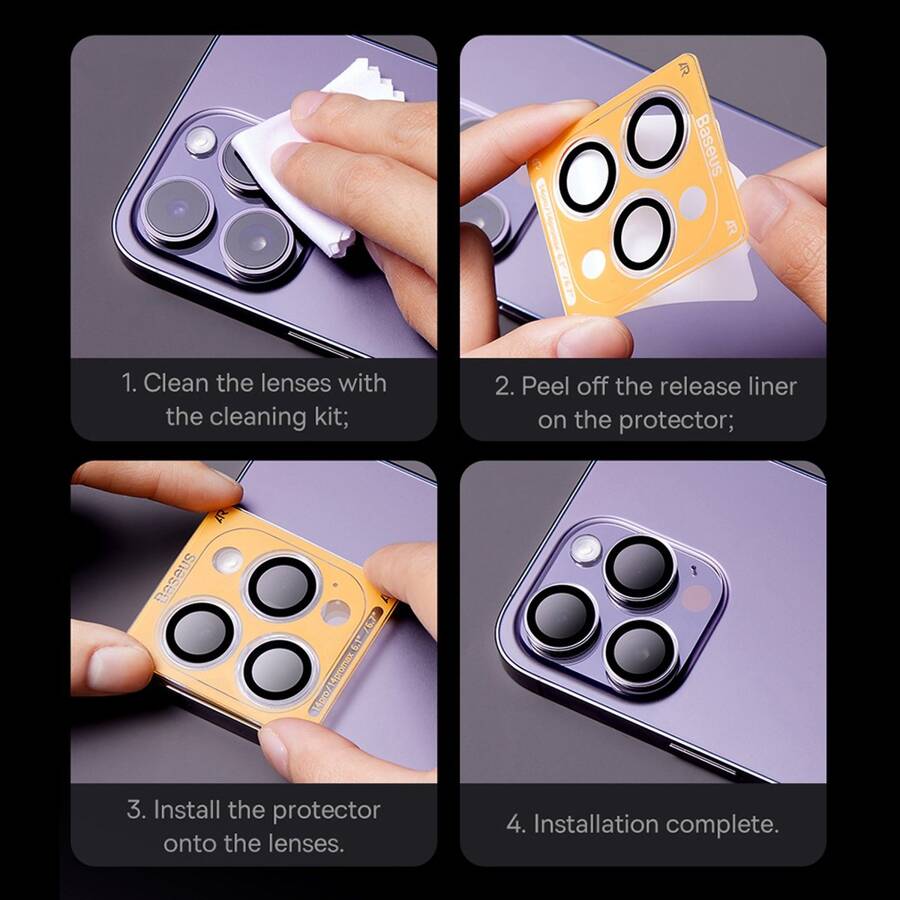 CAMERA GLASS FOR IPHONE 12 PRO MAX BASEUS CAMERA GLASS