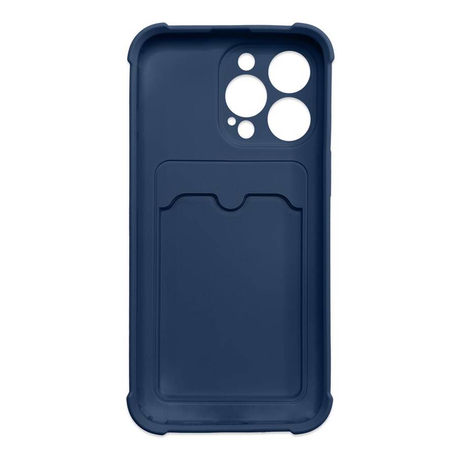 CARD ARMOR CASE COVER FOR IPHONE 12 PRO CARD WALLET AIR BAG ARMORED HOUSING NAVY BLUE