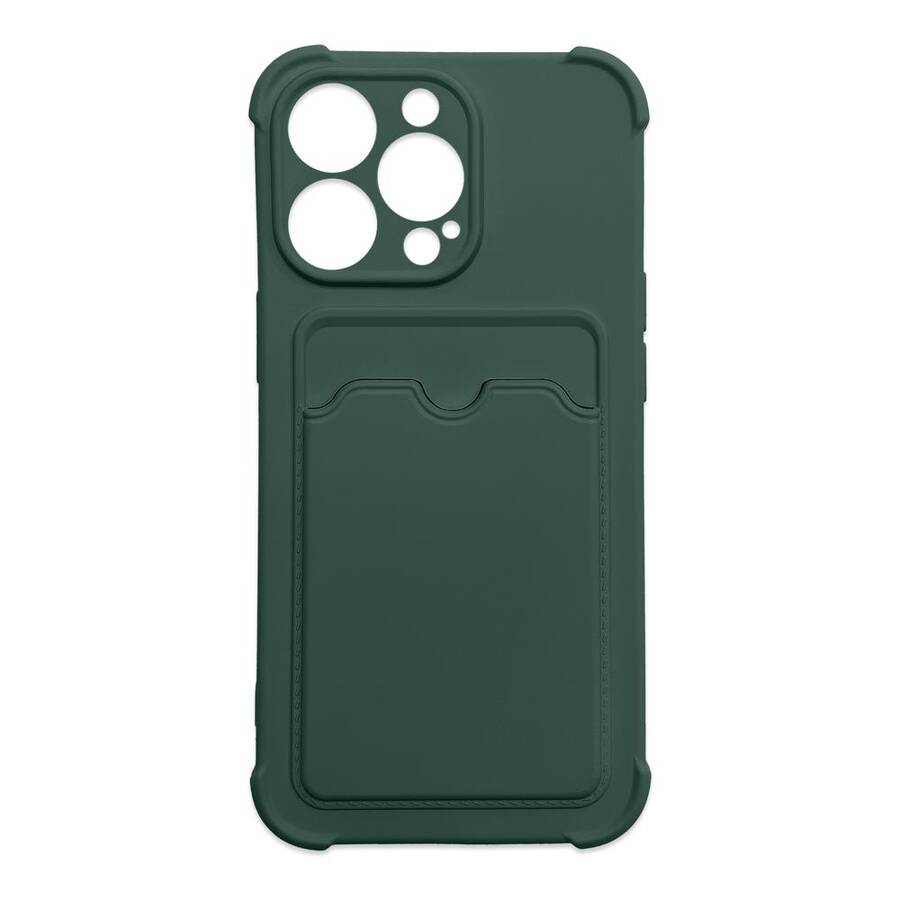 CARD ARMOR CASE COVER FOR SAMSUNG GALAXY A22 4G CARD WALLET AIR BAG ARMORED HOUSING GREEN