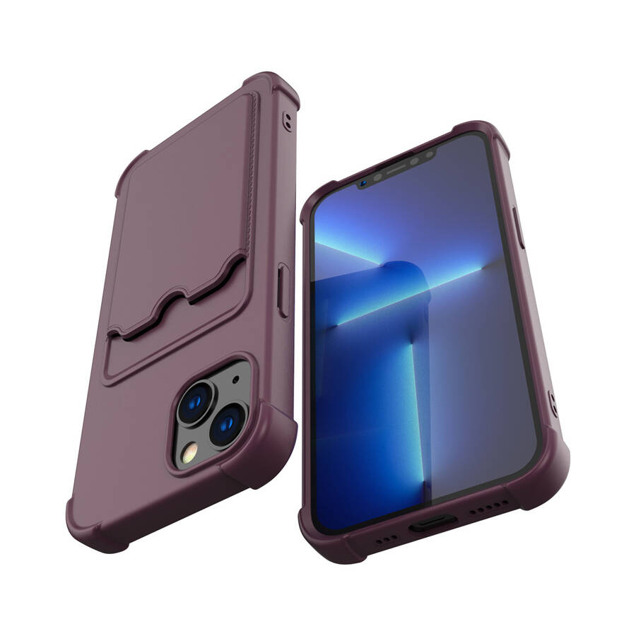 CARD ARMOR CASE COVER FOR XIAOMI REDMI 10X 4G / XIAOMI REDMI NOTE 9 CARD WALLET AIR BAG ARMORED HOUSING BLUE