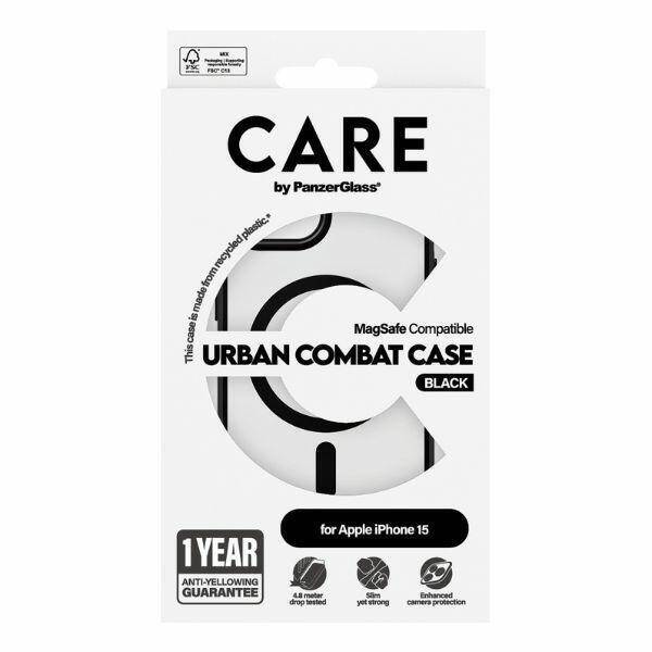 CARE by PanzerGlass Urban Combat Case iPhone 15 6,1" MagSafe czarny/black 1425