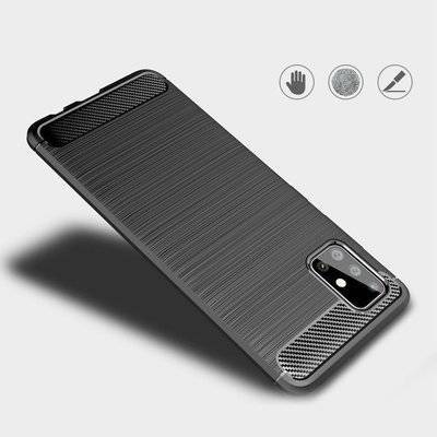 CASE BLACK CARBON LUX SAMSUNG GALAXY A42 / A42 5G