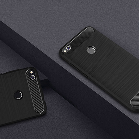 CASE CARBON LUX BLACK HUAWEI P20 LITE 2019