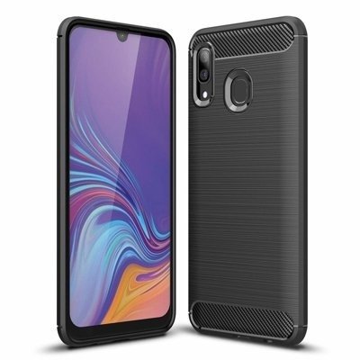 CASE CARBON LUX BLACK SAMSUNG GALAXY A20 / A30