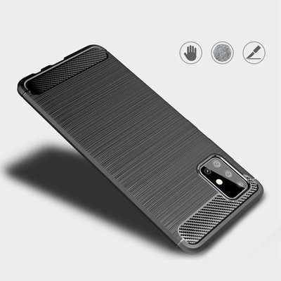 CASE CARBON LUX BLACK SAMSUNG GALAXY A71