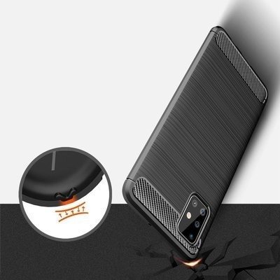 CASE CARBON LUX BLACK SAMSUNG GALAXY A71