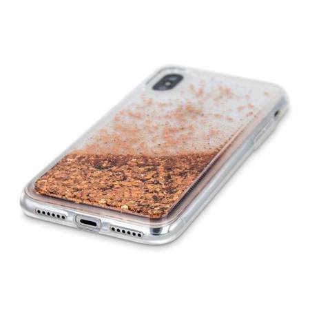 CASE ETUI LIQUID GLITTER TPU IPHONE 6 / 7 / 8 GOLD