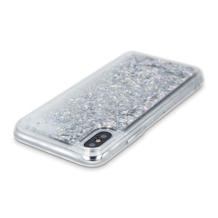 CASE LIQUID GLITTER TPU HUAWEI P20 LITE 2019 SILVER