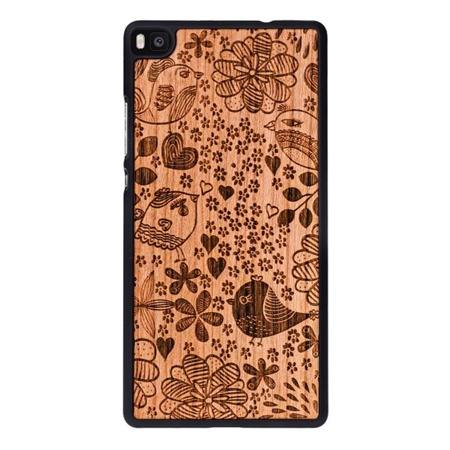 CASE WOODEN SMARTWOODS BIRDS HUAWEI P9 LITE