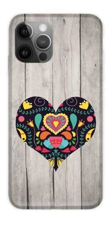 CASEGADGET CASE OVERPRINT BLACK HEART IPHONE 12 PRO MAX