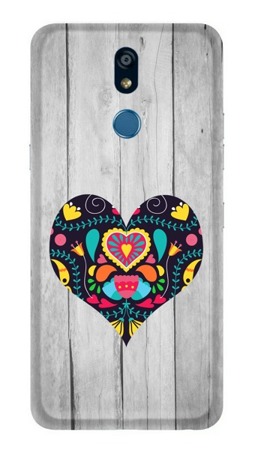 CASEGADGET CASE OVERPRINT BLACK HEART LG K40