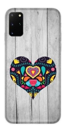 CASEGADGET CASE OVERPRINT BLACK HEART SAMSUNG GALAXY S20 PLUS