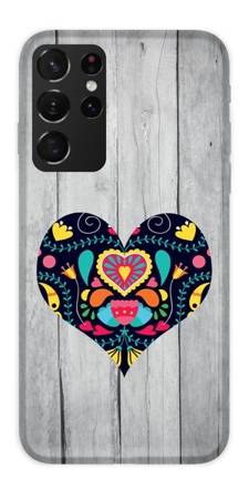 CASEGADGET CASE OVERPRINT BLACK HEART SAMSUNG GALAXY S21 ULTRA