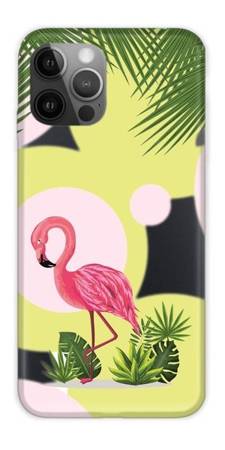 CASEGADGET CASE OVERPRINT FLAMINGO AND FLOWERS IPHONE 12 / 12 PRO 6,1