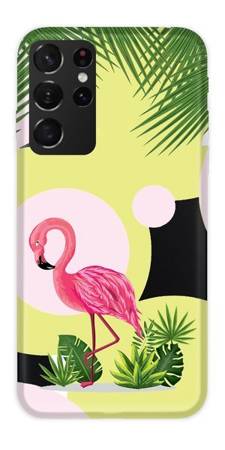 CASEGADGET CASE OVERPRINT FLAMINGO AND FLOWERS SAMSUNG GALAXY S21 ULTRA