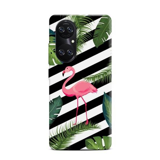 CASEGADGET CASE OVERPRINT FLAMINGO IN LEAVES HUAWEI P50