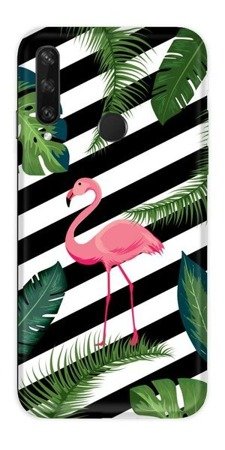 CASEGADGET CASE OVERPRINT FLAMINGO IN LEAVES HUAWEI Y6P