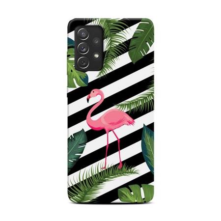 CASEGADGET CASE OVERPRINT FLAMINGO IN LEAVES SAMSUNG GALAXY A72 / A72 5G