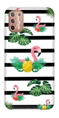 CASEGADGET CASE OVERPRINT FLAMINGOS 2 MOTOROLA MOTO G9 PLUS