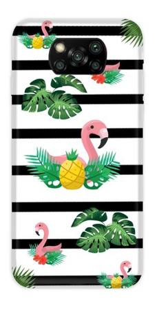 CASEGADGET CASE OVERPRINT FLAMINGOS 2 POCOPHONE X3