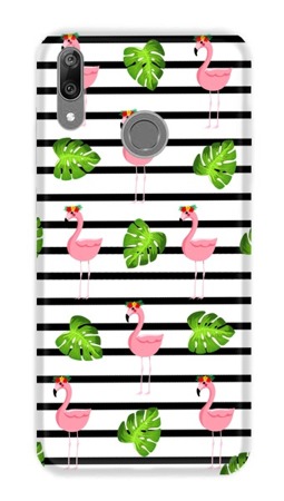 CASEGADGET CASE OVERPRINT FLAMINGOS AND LEAVES HUAWEI P SMART 2019 / HONOR 10 LITE